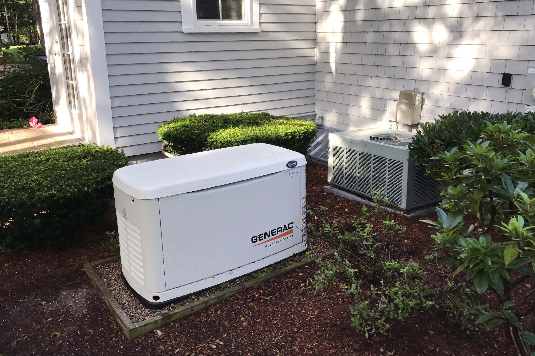 A Generac installation outside a home