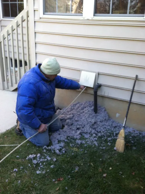 Cleaning a dryer vent from outside